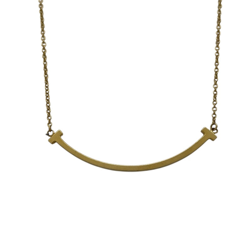 ティファニー TIFFANY＆CO Tスマイルネックレススモール ゴールド Au750 ジュエリー