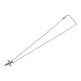 ティファニー TIFFANY＆CO ドッツクロスネックレス プラチナ Pt950 ダイヤモンド　 ジュエリー