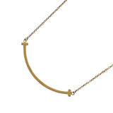 ティファニー TIFFANY＆CO Tスマイルネックレススモール ピンクゴールド Au750 ジュエリー