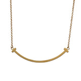 ティファニー TIFFANY＆CO Tスマイルネックレススモール ピンクゴールド Au750 ジュエリー