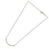 ティファニー TIFFANY＆CO Tスマイルネックレススモール ピンクゴールド Au750 ジュエリー
