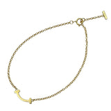 ティファニー TIFFANY＆CO Tスマイルブレスミニ ゴールド Au750 ジュエリー