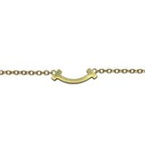 ティファニー TIFFANY＆CO Tスマイルブレスミニ ゴールド Au750 ジュエリー