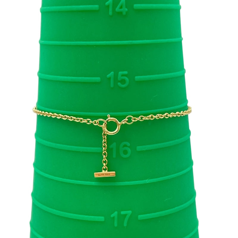 ティファニー TIFFANY＆CO Tスマイルブレスミニ ゴールド Au750 ジュエリー