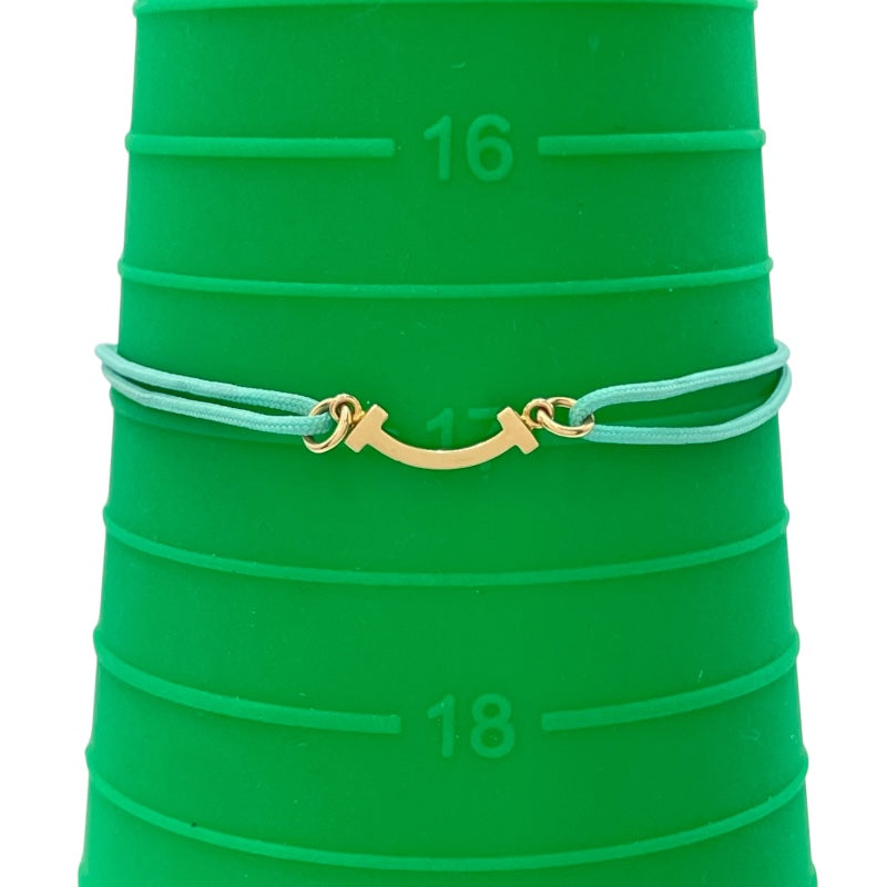 ティファニー TIFFANY＆CO Tスマイルブレスミニ ゴールド Au750 ジュエリー