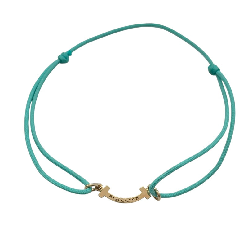 ティファニー TIFFANY＆CO Tスマイルブレスミニ ゴールド Au750 ジュエリー