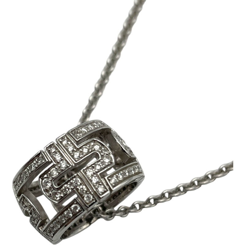 ブルガリ BVLGARI オープンパレンテシネックレス ホワイトゴールド 750