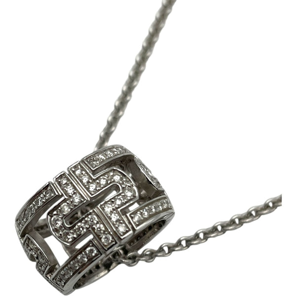 ブルガリ BVLGARI オープンパレンテシネックレス ホワイトゴールド 750 ダイヤモンド ジュエリー