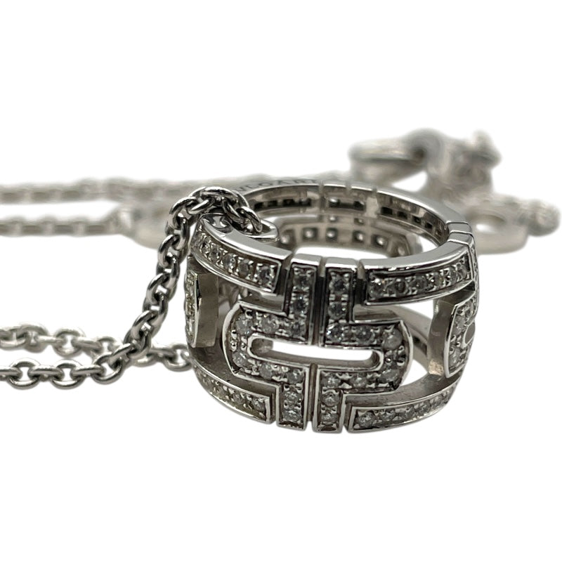 ブルガリ BVLGARI オープンパレンテシネックレス ホワイトゴールド 750 ダイヤモンド ジュエリー