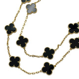 ヴァンクリーフ＆アーペル Van Cleef & Arpels ヴィンテージ アルハンブラネックレス20モチーフ ゴールド Au750/オニキス ジュエリー