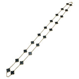 ヴァンクリーフ＆アーペル Van Cleef & Arpels ヴィンテージ アルハンブラネックレス20モチーフ ゴールド Au750/オニキス ジュエリー