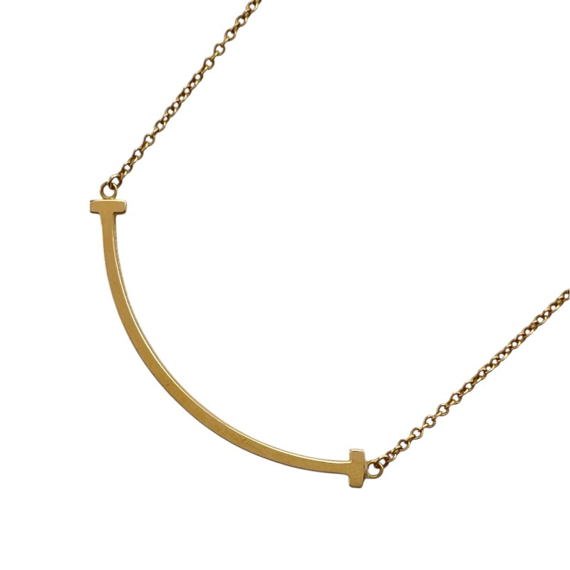 ティファニー TIFFANY＆CO Tスマイルネックレススモール ゴールド Au750 ジュエリー