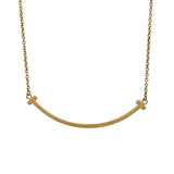 ティファニー TIFFANY＆CO Tスマイルネックレススモール ゴールド Au750 ジュエリー