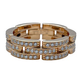 カルティエ Cartier マイヨンパンテールリング3ロウ ピンクゴールド Au750 ジュエリー