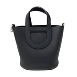 エルメス HERMES インザループ18 K刻 ブラック シルバー金具 トリヨンクレマンス レディース ハンドバッグ