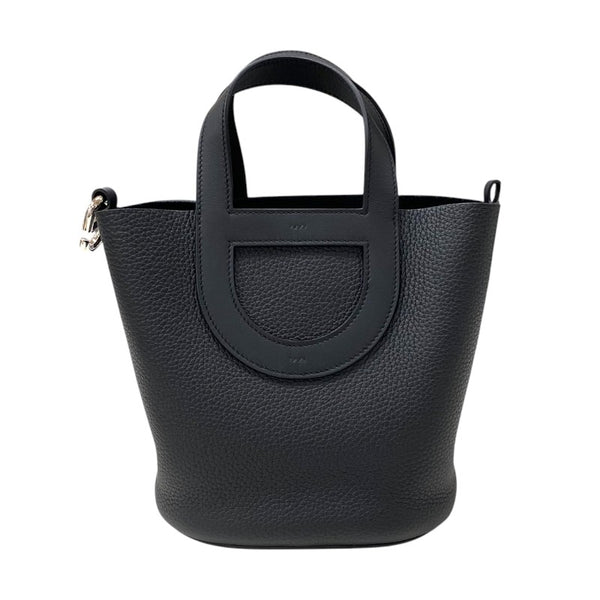 エルメス HERMES インザループ18 K刻 ブラック シルバー金具 トリヨンクレマンス レディース ハンドバッグ