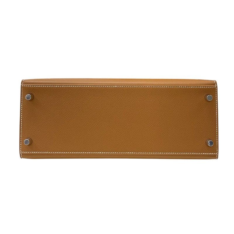 エルメス HERMES ケリー28 外縫い K刻 ゴールド シルバー金具 エプソン レディース ハンドバッグ ショルダーバッグ