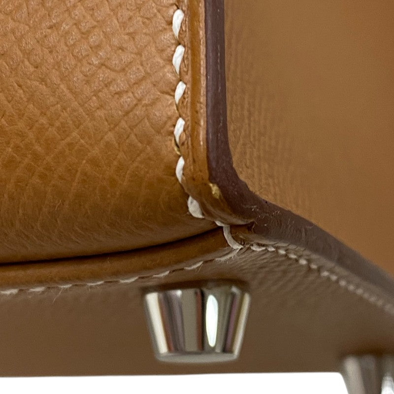 エルメス HERMES ケリー28 外縫い K刻 ゴールド シルバー金具 エプソン レディース ハンドバッグ ショルダーバッグ