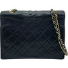シャネル CHANEL マトラッセ フラップバッグ ブラック GD金具 ラム レディース ショルダーバッグ