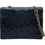 シャネル CHANEL マトラッセ フラップバッグ ブラック GD金具 ラム レディース ショルダーバッグ
