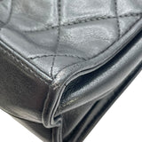 シャネル CHANEL マトラッセ フラップバッグ ブラック GD金具 ラム レディース ショルダーバッグ