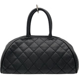シャネル CHANEL ココマークボストンバッグ 10番台 ブラック キャビア レディース ハンドバッグ