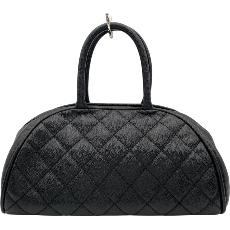 シャネル　ボストンバック　ブラック シャネル CHANEL ココマークボストンバッグ 10番台 ブラック キャビア