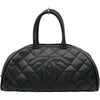 シャネル CHANEL ココマークボストンバッグ 10番台 ブラック キャビア レディース ハンドバッグ
