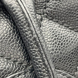 シャネル CHANEL ココマークボストンバッグ 10番台 ブラック キャビア レディース ハンドバッグ
