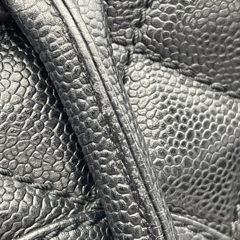 シャネル CHANEL ココマークボストンバッグ 10番台 ブラック キャビア