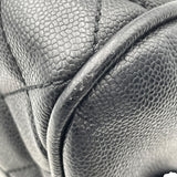 シャネル CHANEL ココマークボストンバッグ 10番台 ブラック キャビア レディース ハンドバッグ
