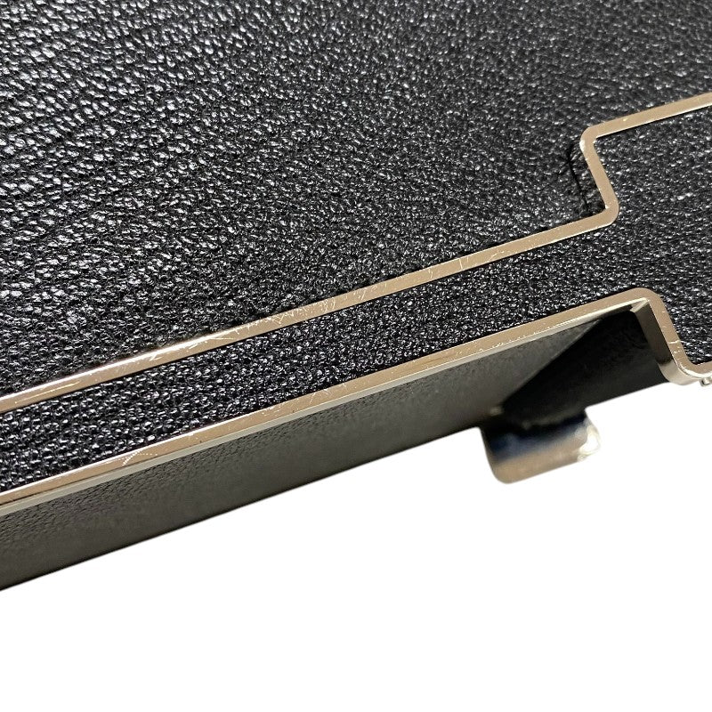 エルメス HERMES ゲタ U刻印 (2022年製) ブラック シルバー金具 シェーブル レディース ショルダーバッグ