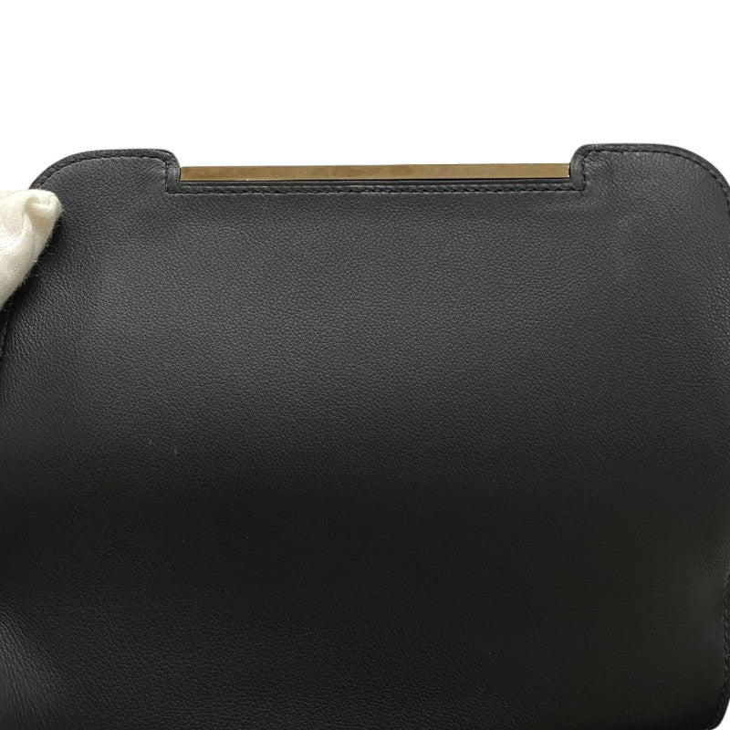 エルメス HERMES ゲタ U刻印 (2022年製) ブラック シルバー金具 シェーブル レディース ショルダーバッグ