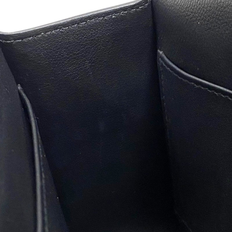 エルメス HERMES ゲタ U刻印 (2022年製) ブラック シルバー金具 シェーブル レディース ショルダーバッグ