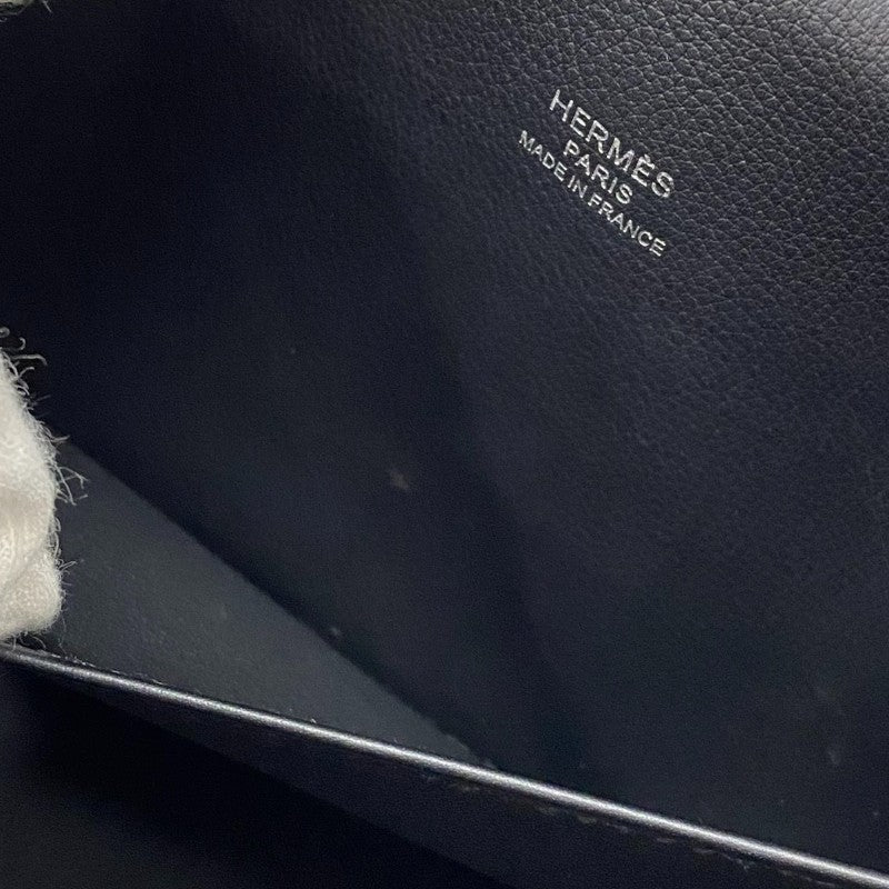 エルメス HERMES ゲタ U刻印 (2022年製) ブラック シルバー金具 シェーブル レディース ショルダーバッグ