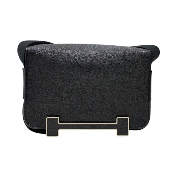 エルメス HERMES ゲタ U刻印 (2022年製) ブラック シルバー金具 シェーブル レディース ショルダーバッグ