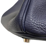 エルメス HERMES バーキン40 パーソナルオーダー Z刻印 ブルーニュイ×カノピ シルバー金具 トゴ レディース ハンドバッグ