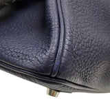 エルメス HERMES バーキン40 パーソナルオーダー Z刻印 ブルーニュイ×カノピ シルバー金具 トゴ レディース ハンドバッグ