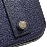 エルメス HERMES バーキン40 パーソナルオーダー Z刻印 ブルーニュイ×カノピ シルバー金具 トゴ レディース ハンドバッグ