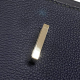 エルメス HERMES バーキン40 パーソナルオーダー Z刻印 ブルーニュイ×カノピ シルバー金具 トゴ レディース ハンドバッグ