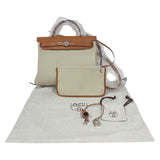 エルメス HERMES エールバッグジップPM ベージュ・ナチュラル トワル・ハンター レディース ショルダーバッグ