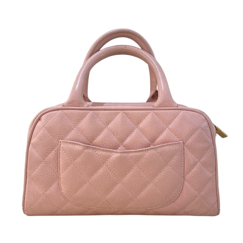 シャネル CHANEL ココマークボストンバッグ A20996 ピンク キャビア