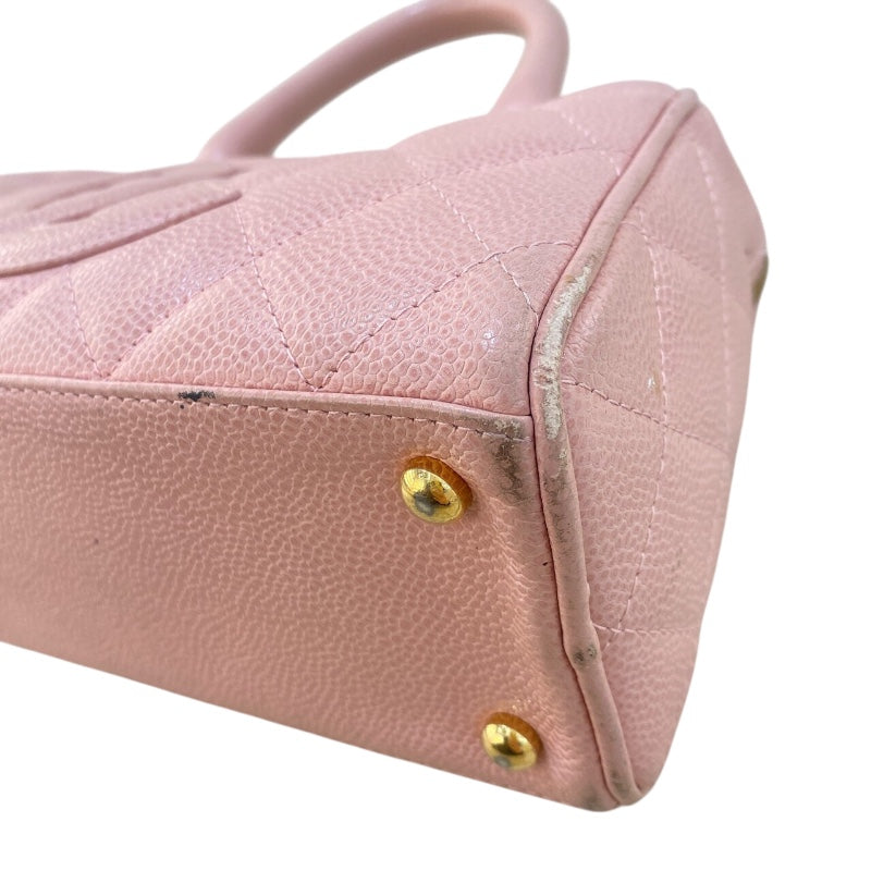 【正規品】シャネルCHANELロゴピンクボストンバッグギャランティー・Gシール付 正規品】シャネルCHANELロゴピンクボストンバッグギャランティー・G