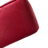 シャネル CHANEL ミニマトラッセ18 A35200 21番台 ピンク ゴールド金具 ラムスキン レディース ショルダーバッグ