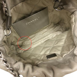 シャネル CHANEL CHANEL22ミニバッグ AS3980 グレー シルバー金具 シャイニーカーフ レディース ショルダーバッグ