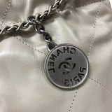 シャネル CHANEL CHANEL22ミニバッグ AS3980 グレー シルバー金具 シャイニーカーフ レディース ショルダーバッグ