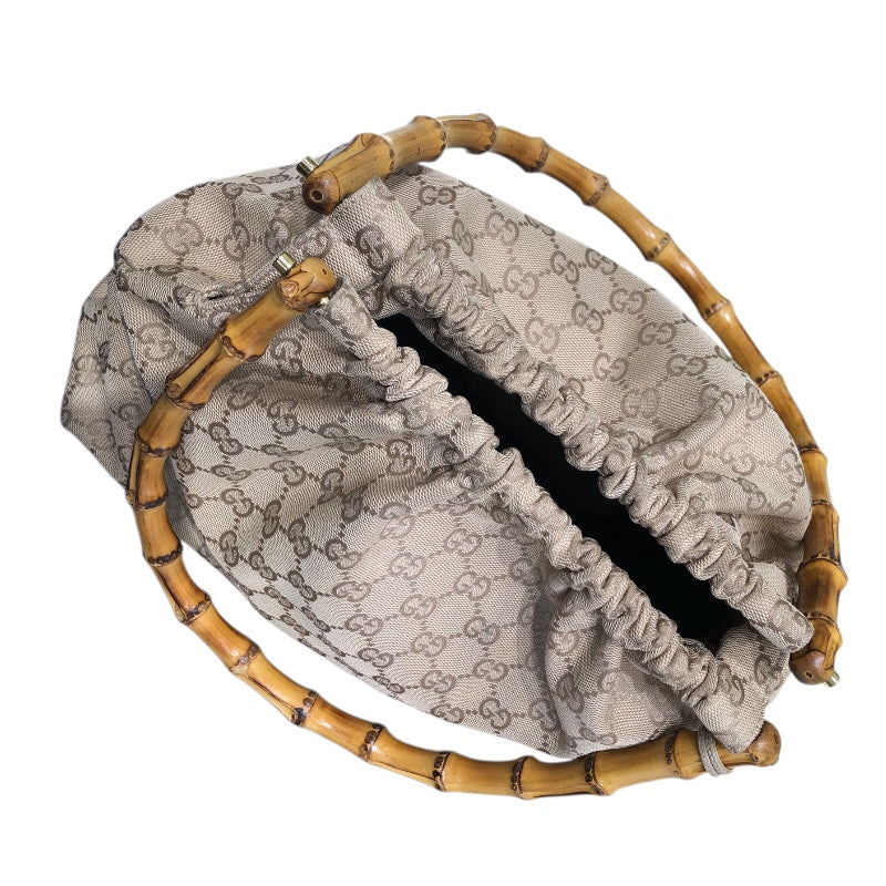 グッチ GUCCI バンブーハンドル ハンドバッグ 92708 ベージュ  