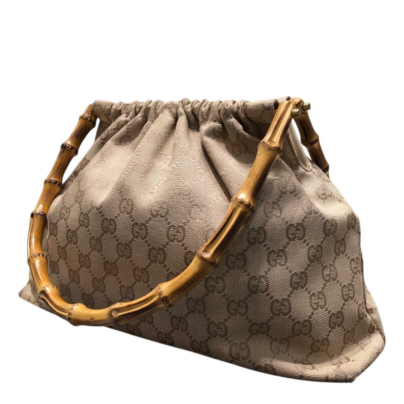 グッチ GUCCI バンブーハンドル ハンドバッグ 92708 ベージュ  