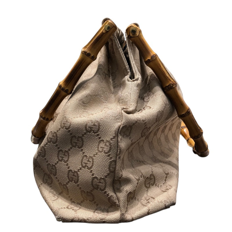 グッチ GUCCI バンブーハンドル ハンドバッグ 92708 ベージュ  