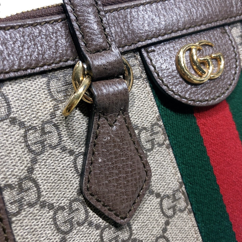 グッチ GUCCI オフィディアスモールトートバッグ 547551 ブラウン　ゴールド金具 GGスプリーム レディース ショルダーバッグ